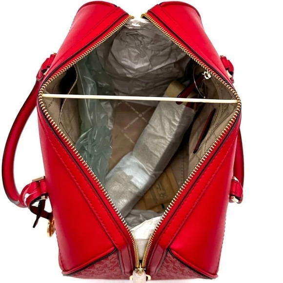 Michael Kors Medium Travel Duffle Satchel Bag (NWT)
Red/Gold - Picture 10 of 12